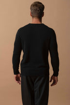 Pull Col Rond 4 Fils - Eden - Noir