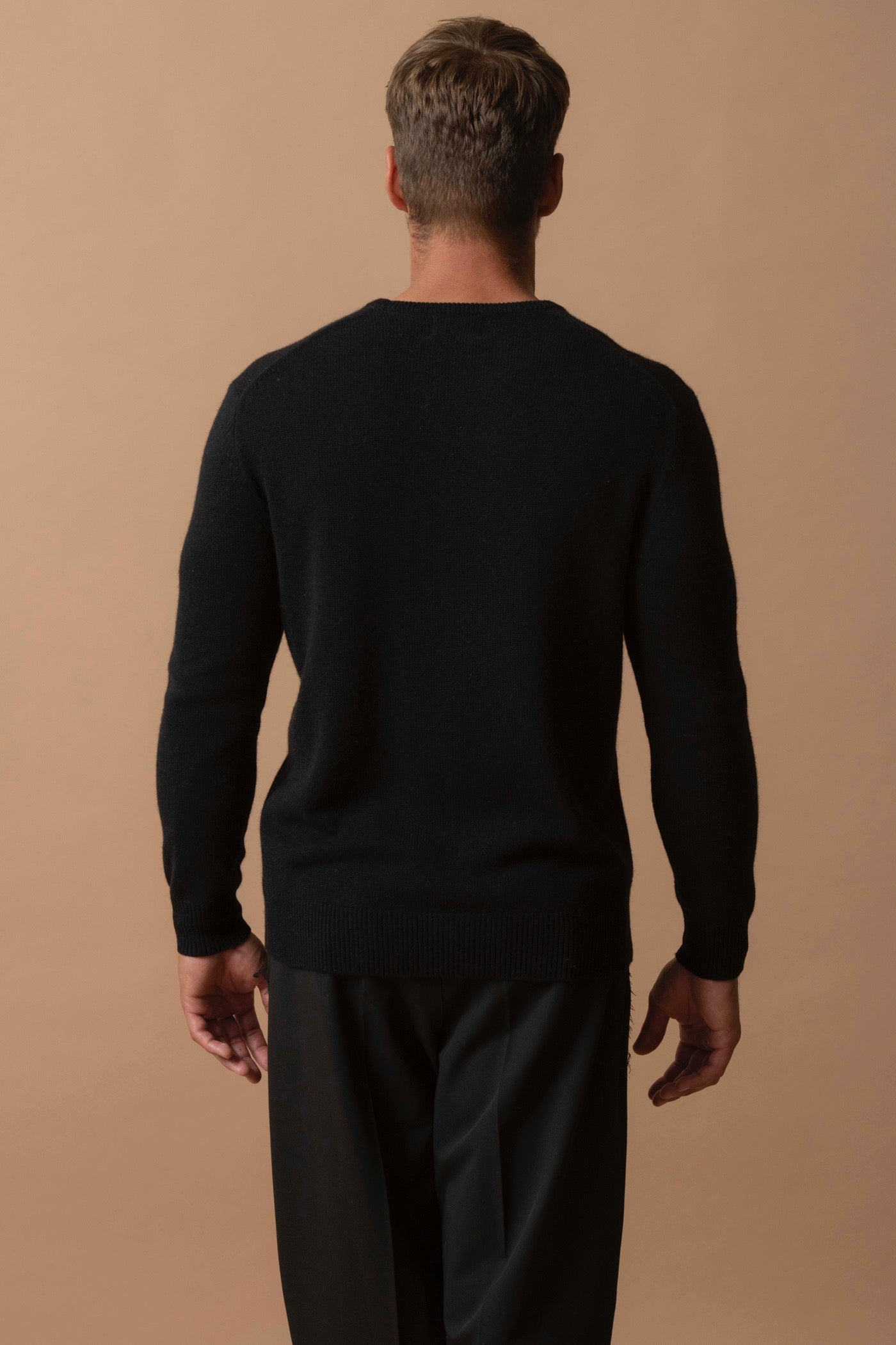 Pull Col Rond 4 Fils - Eden - Noir