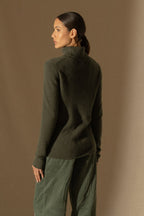 Pull Col Roulé 4 Fils - Willow - Kaki