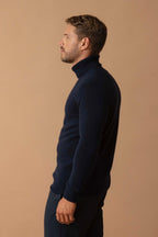 Pull Col Roulé 4 Fils - Marius - Navy