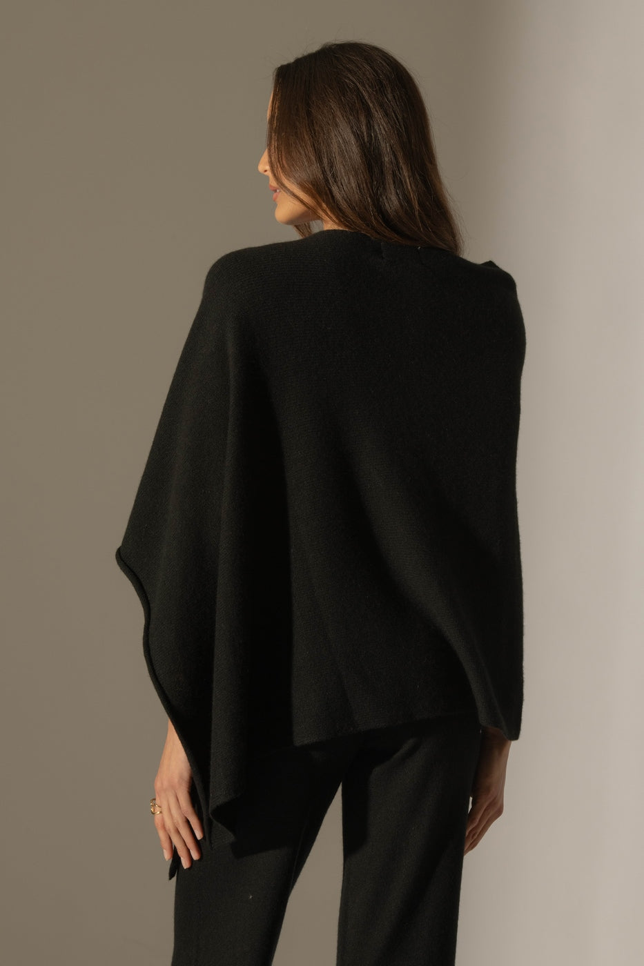 Poncho 4 Fils - Georgia - Noir