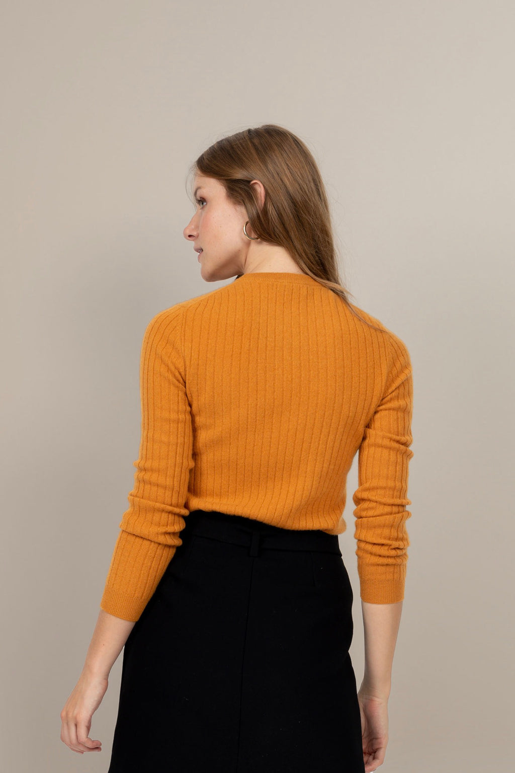 Maglione Girocollo Kylie - Ocra
