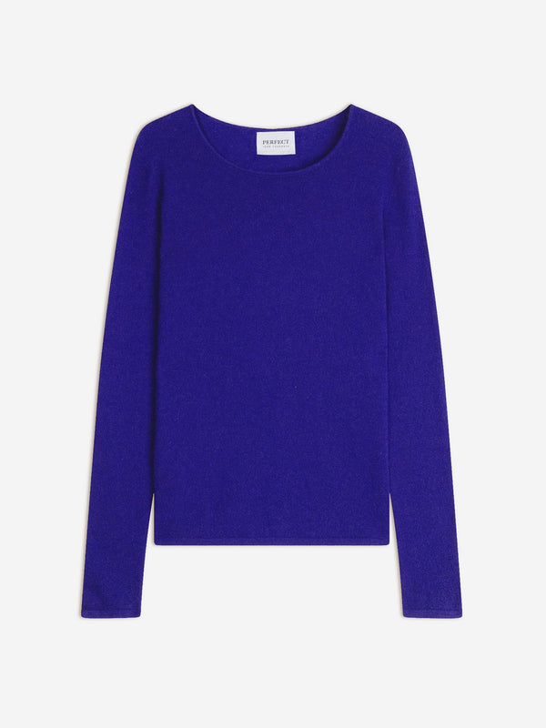 Rundhalset striktrøje Oprah - Indigo