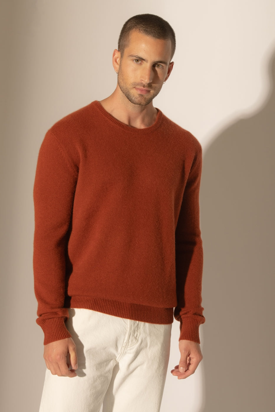 Pull Col Rond 4 Fils Eden - Écureuil