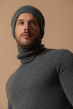 Jersey De Cuello Alto De 4 Capas - Marius - Antracita Jaspeada