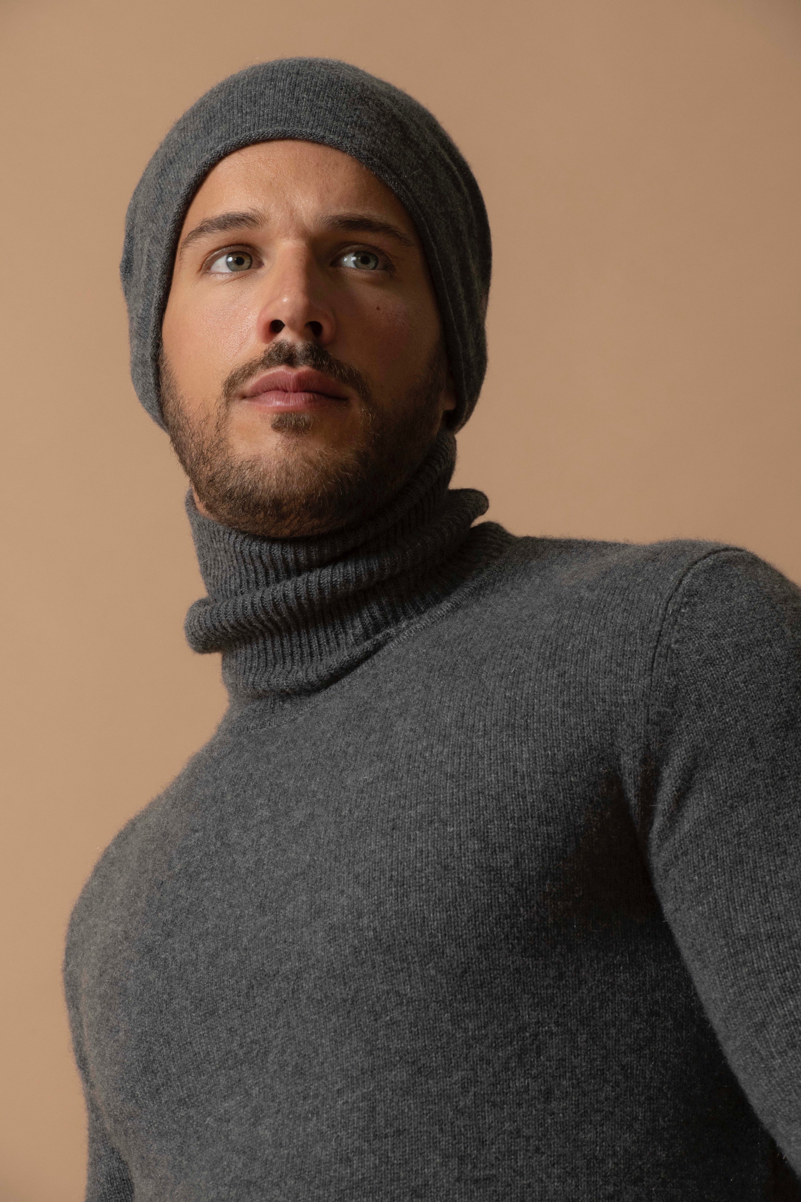 Jersey De Cuello Alto De 4 Capas - Marius - Antracita Jaspeada