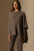 Poncho 4-Draads Georgia - Gemêleerd Taupe