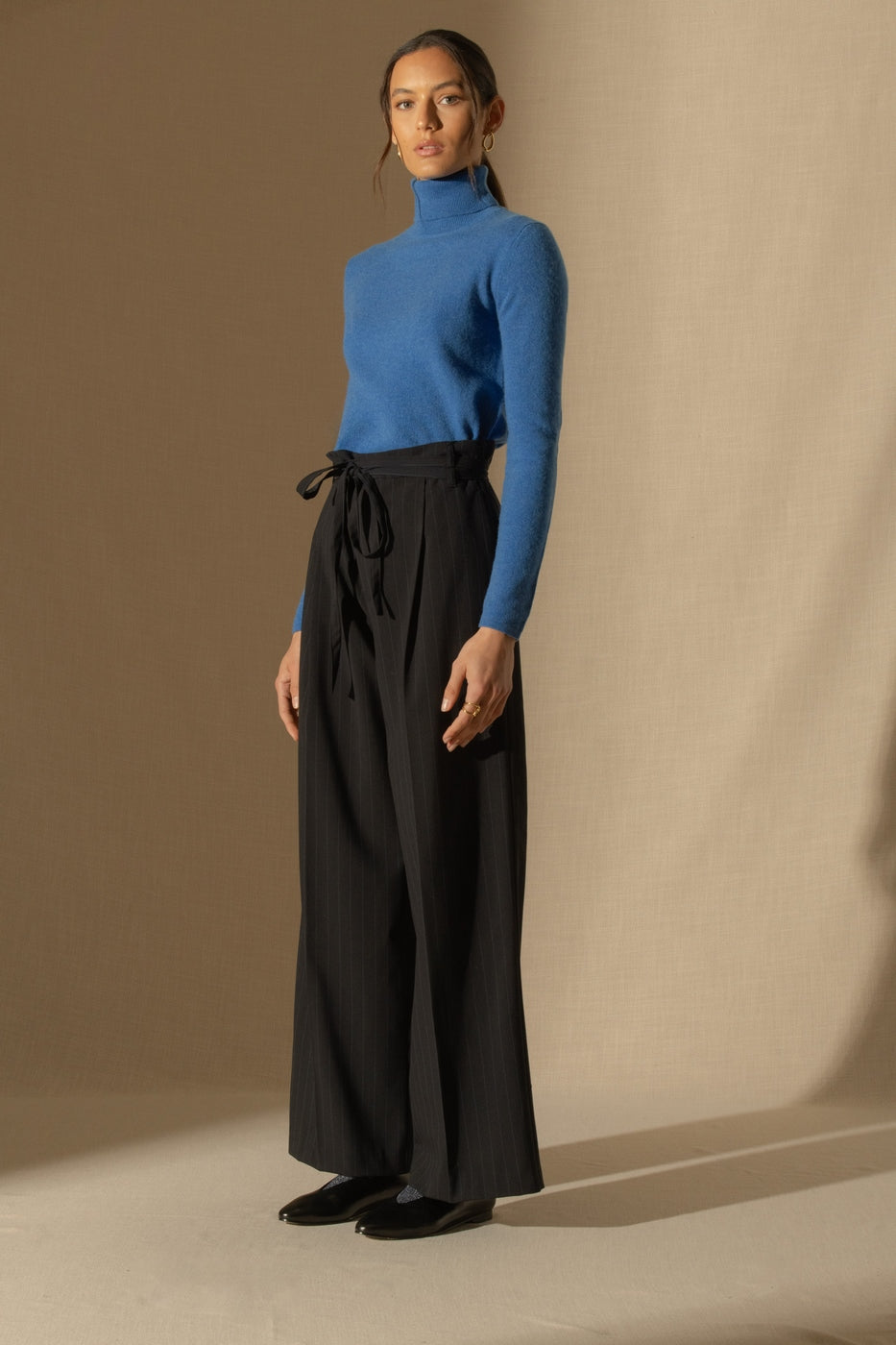 Turtleneck Sweater - Ashley - Electric Blue