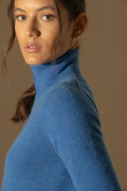 Turtleneck Sweater - Ashley - Electric Blue