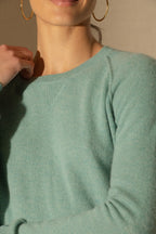 Pull Col Rond - Wilma - Vert Chiné