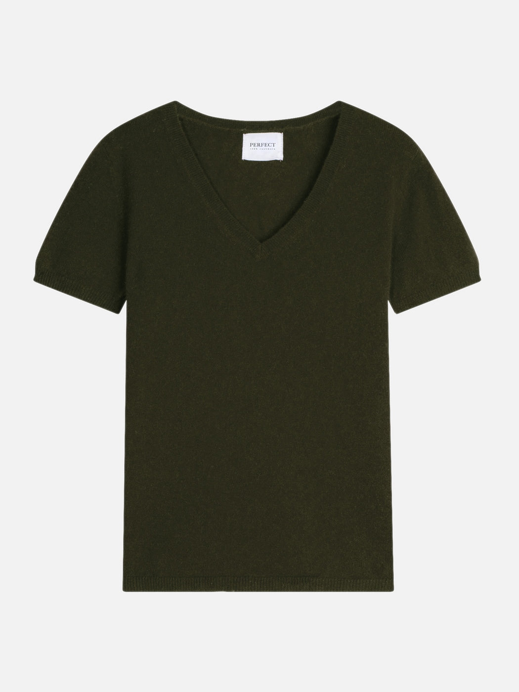 T-Shirt Col V Efimia - Kaki