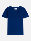 T-Shirt Col V Efimia - Outremer