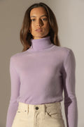 Pull Col Roulé - Ashley - Mauve