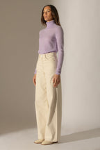 Pull Col Roulé - Ashley - Mauve