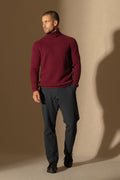 Pull Col Roulé 4 Fils - Marius - Bordeaux