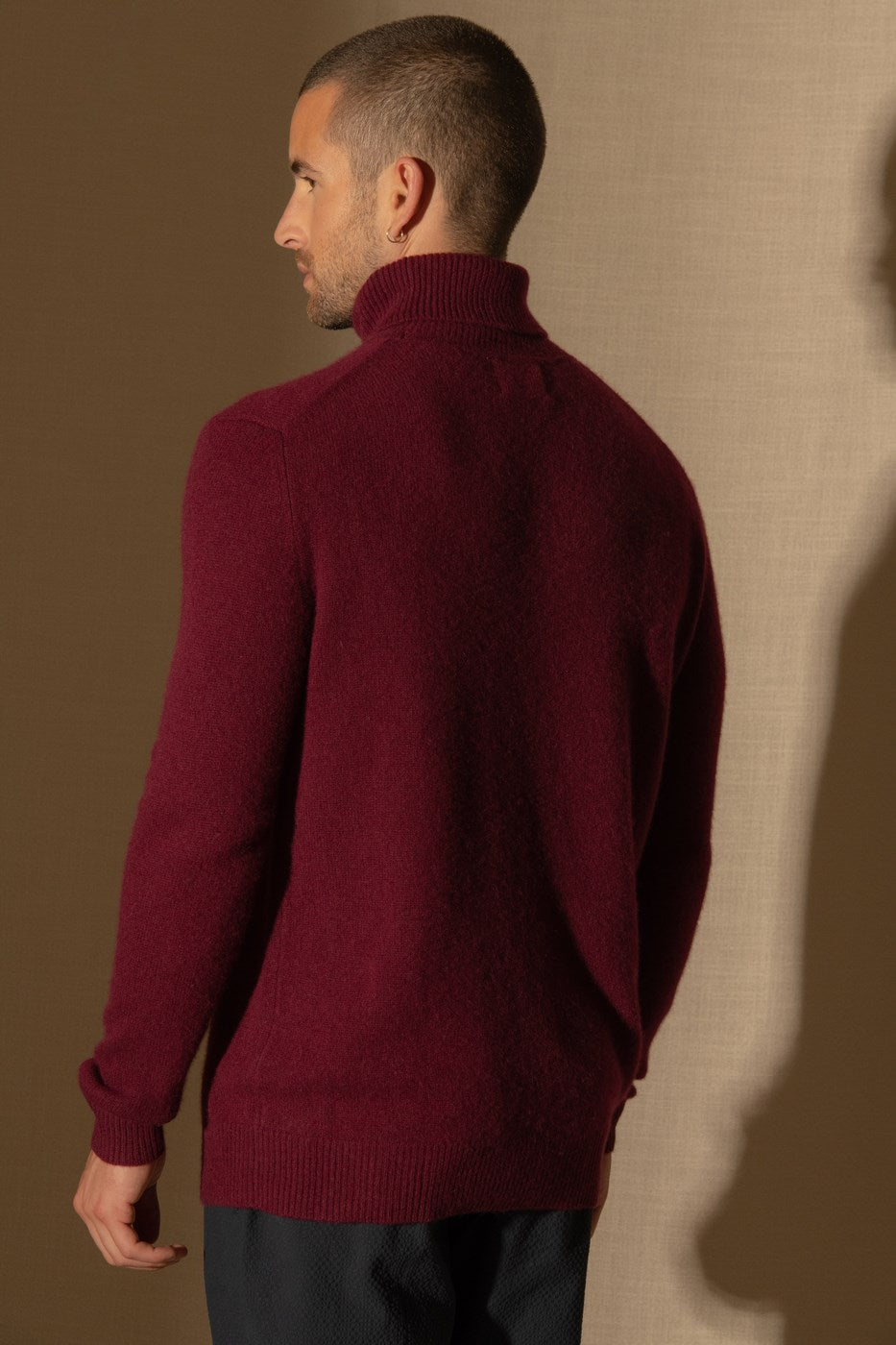 Pull Col Roulé 4 Fils - Marius - Bordeaux