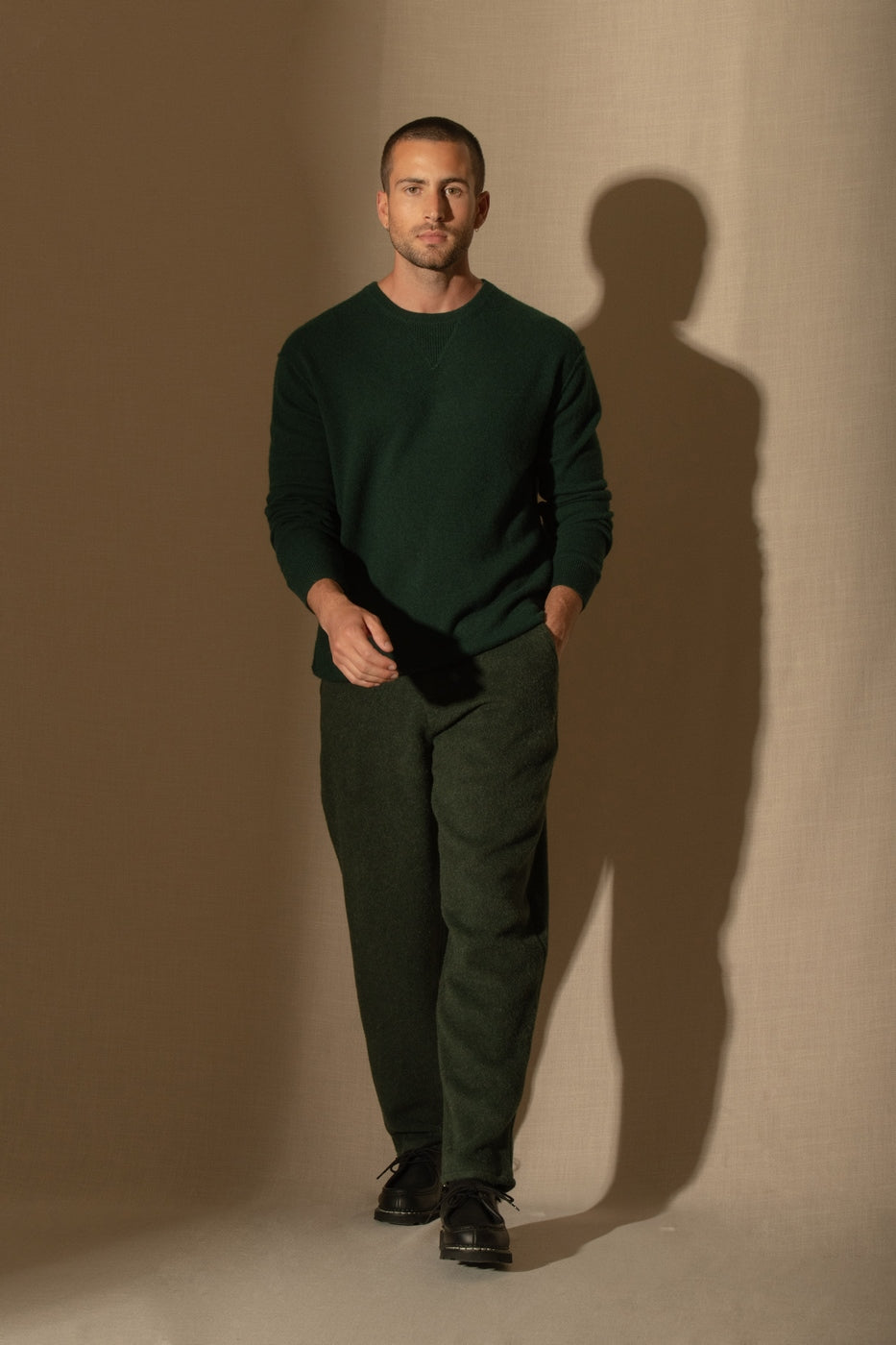 Soan Crew-Neck Jumper - Cypress