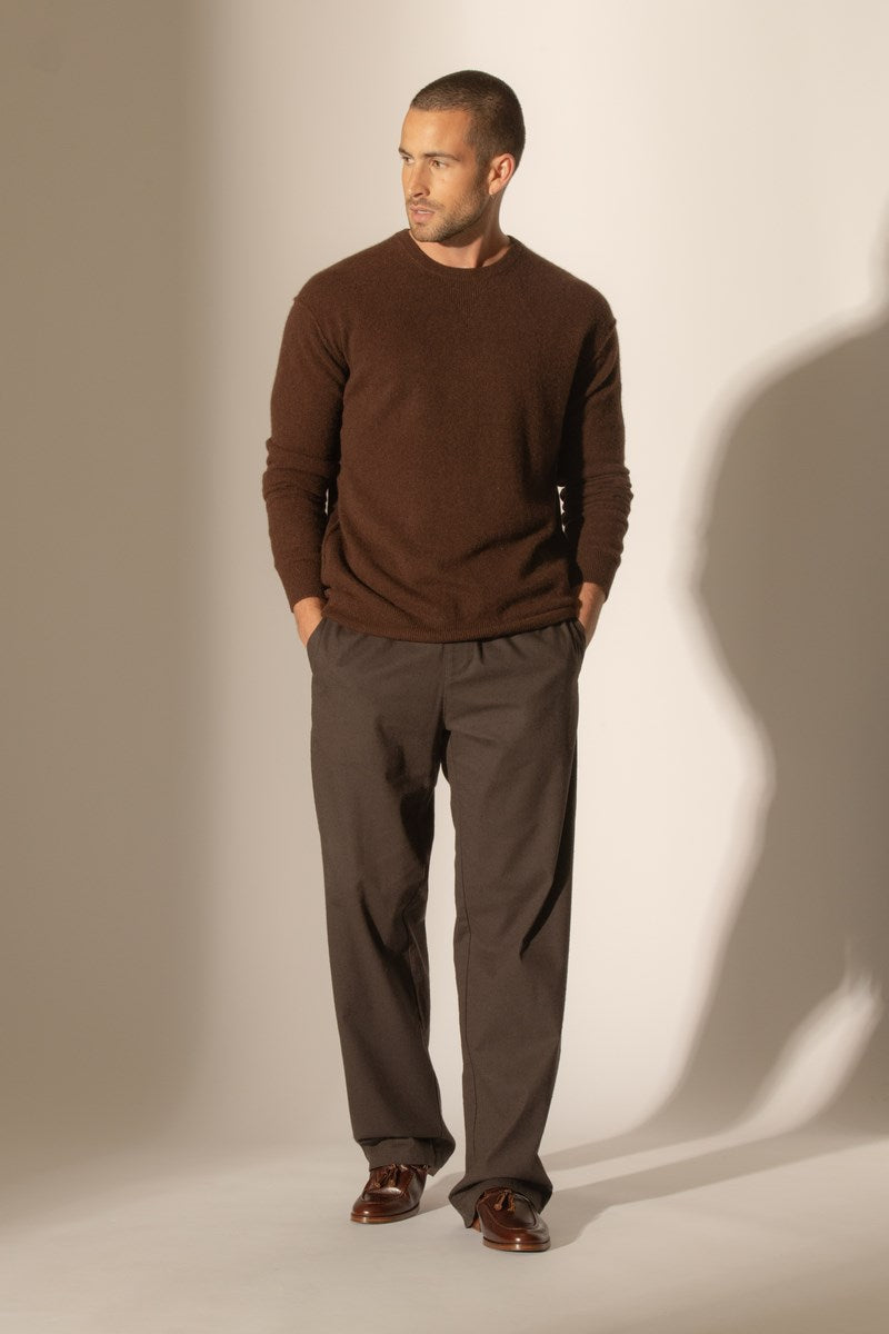 Pull Col Rond - Soan - Café