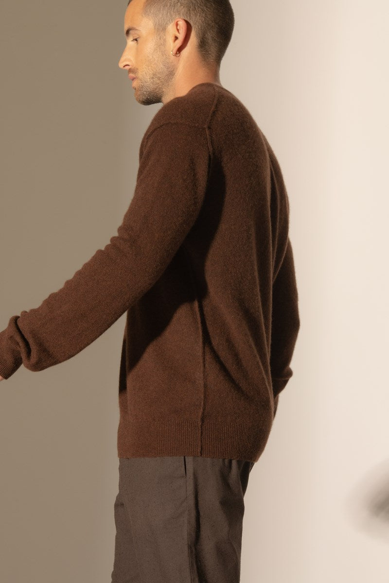 Pull Col Rond - Soan - Café