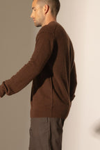 Pull Col Rond - Soan - Café