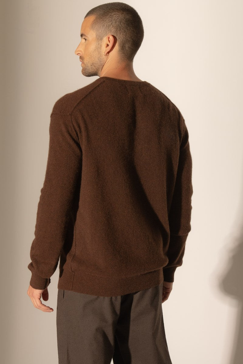 Pull Col Rond - Soan - Café