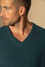 Lorenzo V-Neck Jumper - Teal