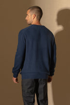 Lorenzo V-Neck Jumper - Midnight