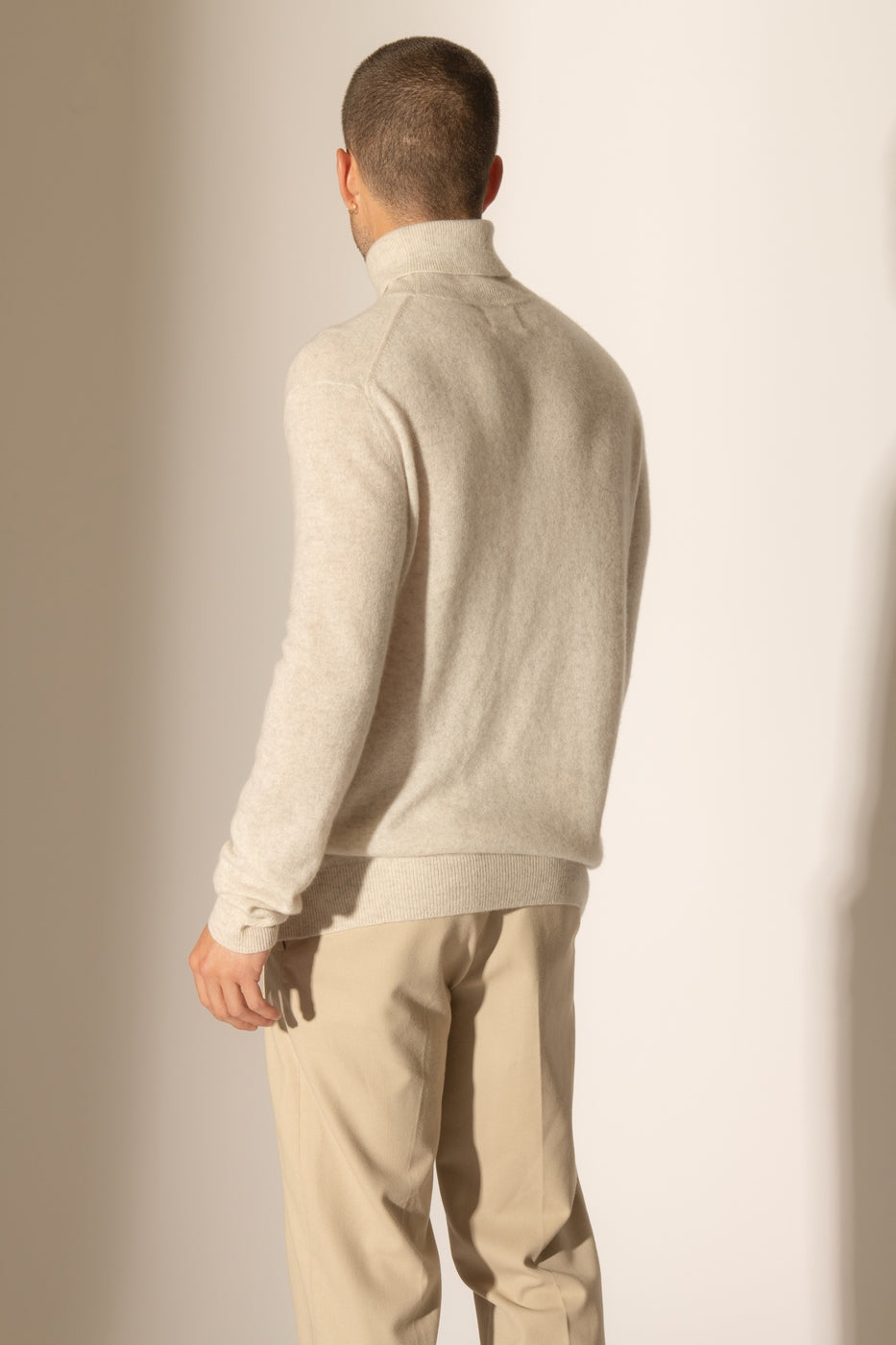 Pull Col Roulé - Trevor - Gris Perle Chiné