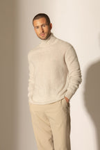 Pull Col Roulé - Trevor - Gris Perle Chiné