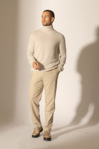 Pull Col Roulé - Trevor - Gris Perle Chiné