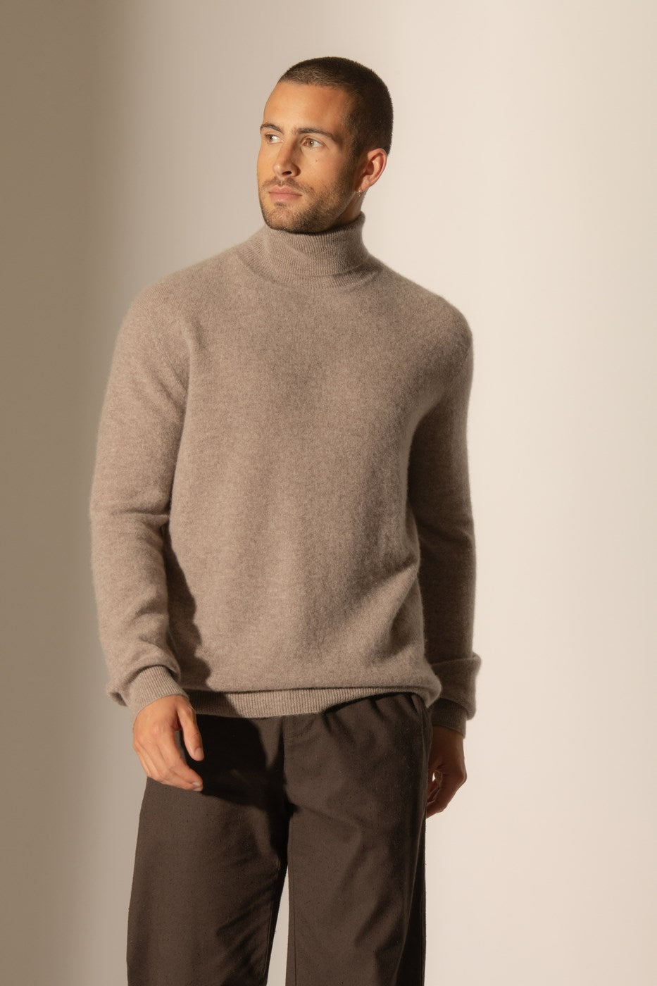 Pull Col Roulé Trevor - Caribou Chiné