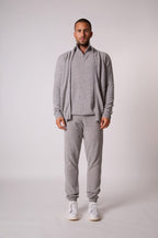 Gilet Zippé Col Montant - Cody - Nuage Chiné