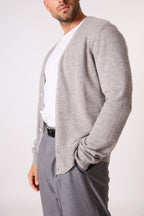 Cardigan Col V Errol - Nuage Chiné
