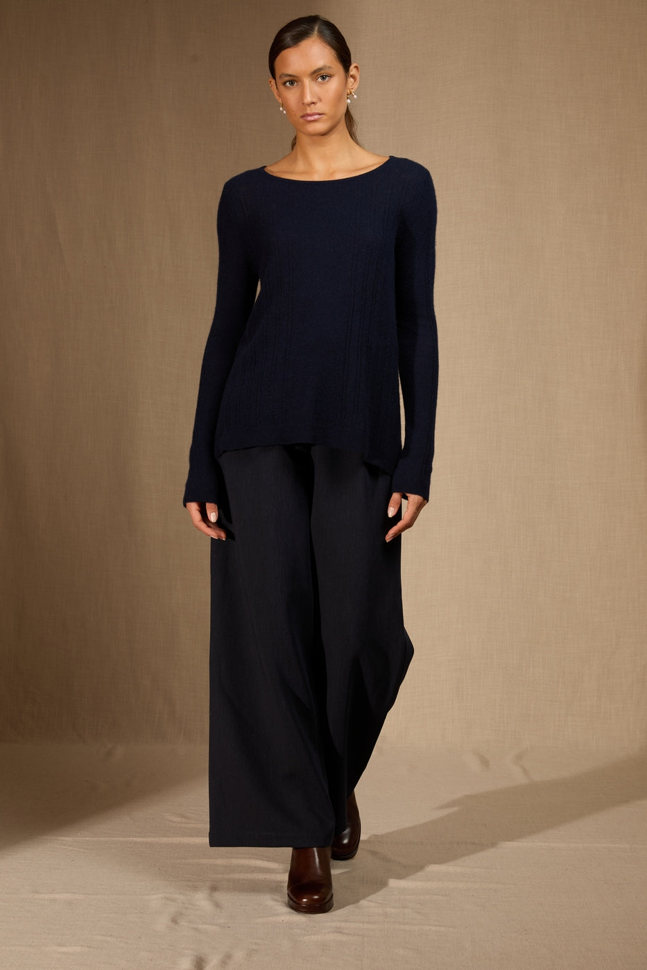 Pull Col Bateau - Bantaskin - Navy