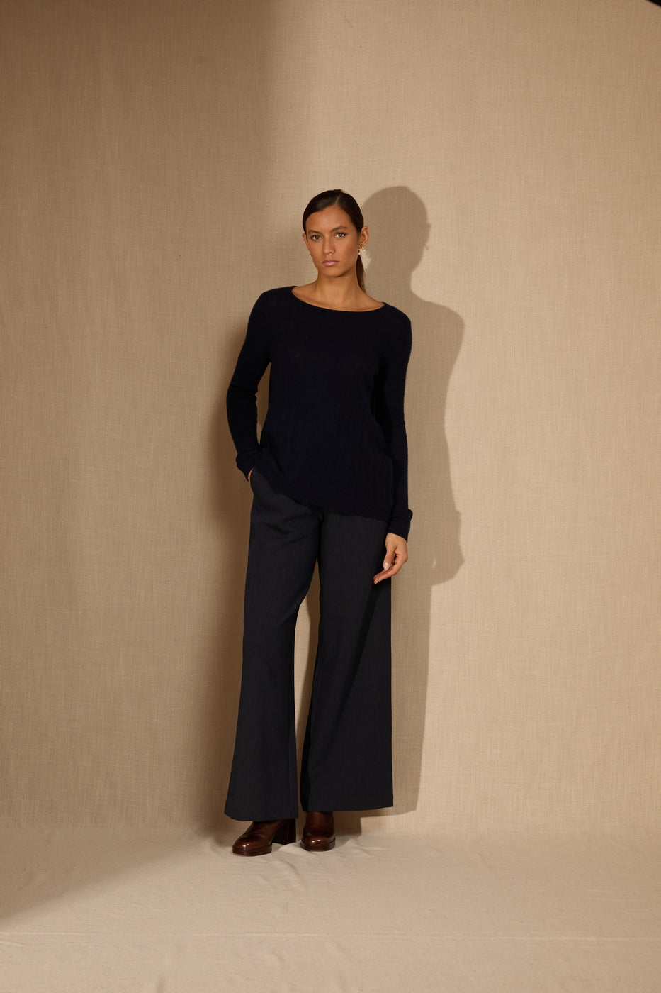 Pull Col Bateau - Bantaskin - Navy