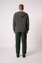 Gilet Zippé Capuche Eldo - Kaki Chiné