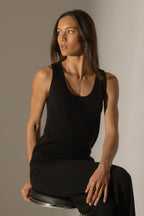 Vanesia Scoop-Neck Tank Top - Black