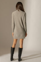 Robe Col Roulé - Amanda - Nuage Chiné