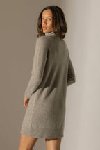 Robe Col Roulé - Amanda - Nuage Chiné