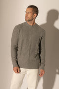 Pull Col Rond 4 Fils - Temba - Flanelle Chiné