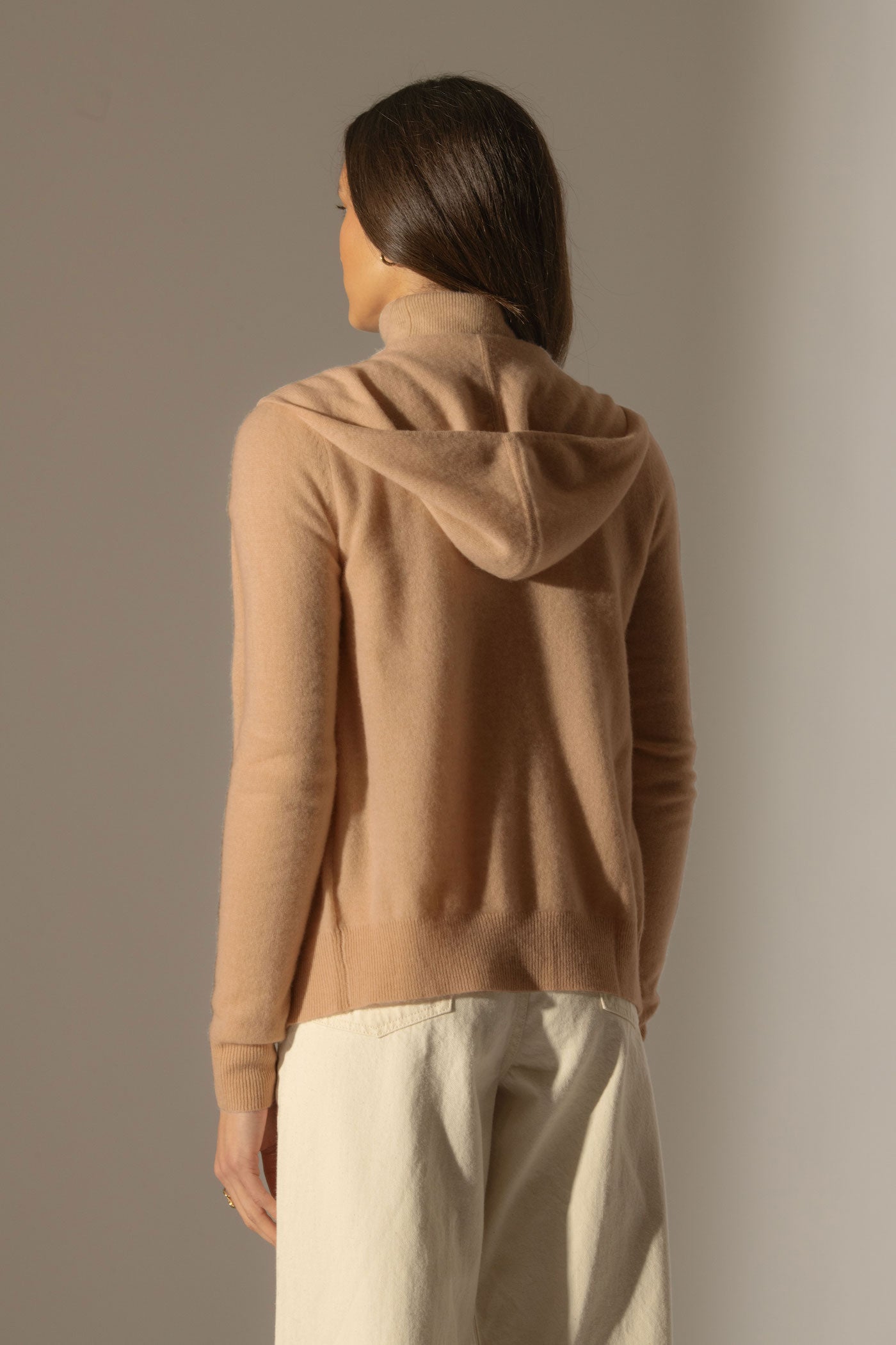 Gilet Zippé Capuche - Emma - Sahara