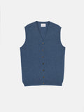Cardigan Col V Sans Manches - Arthur - Ocean Chiné
