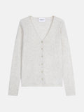Cardigan Col V Paige - Gris Perle Chiné