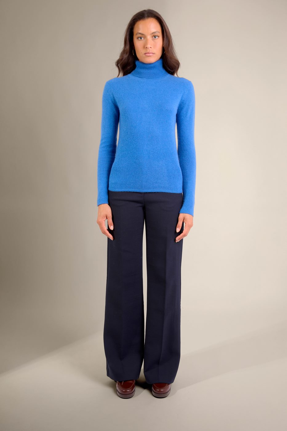 Pull Col Roulé - Ashley - Ardoise