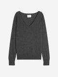 Pull Col V Penelope - Anthracite Chiné