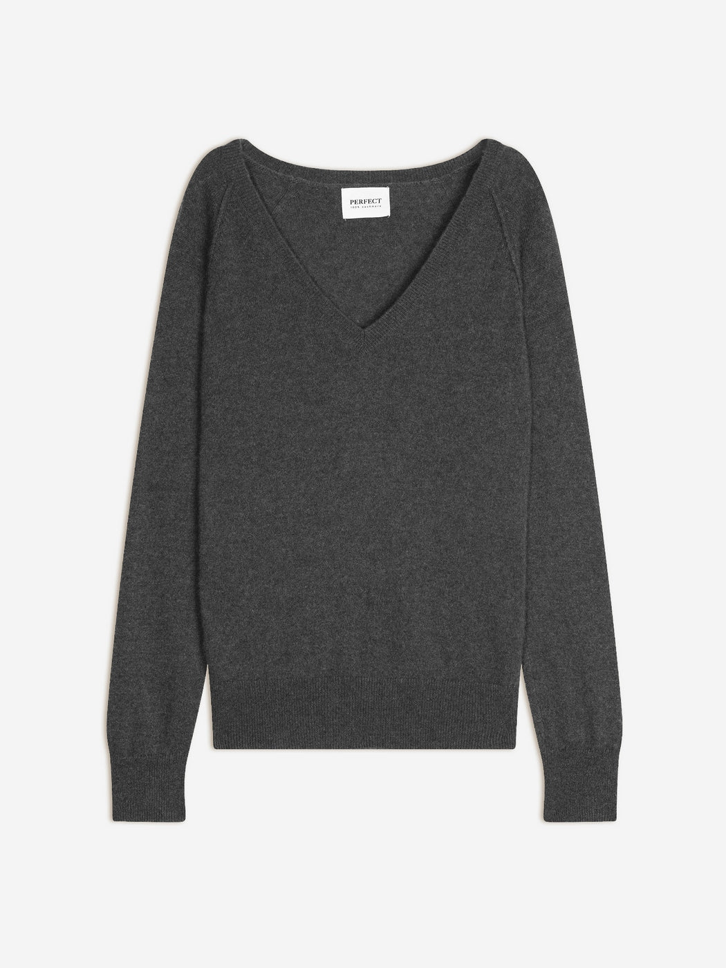 Pull Col V Penelope - Anthracite Chiné