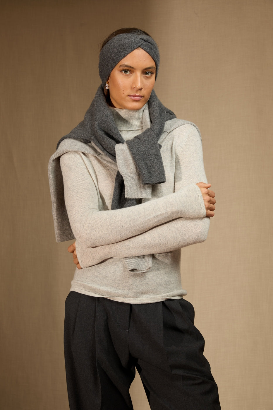 Bandeau 4 Fils Javoi - Anthracite Chiné