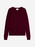 Pull Col V Kalie - Bordeaux
