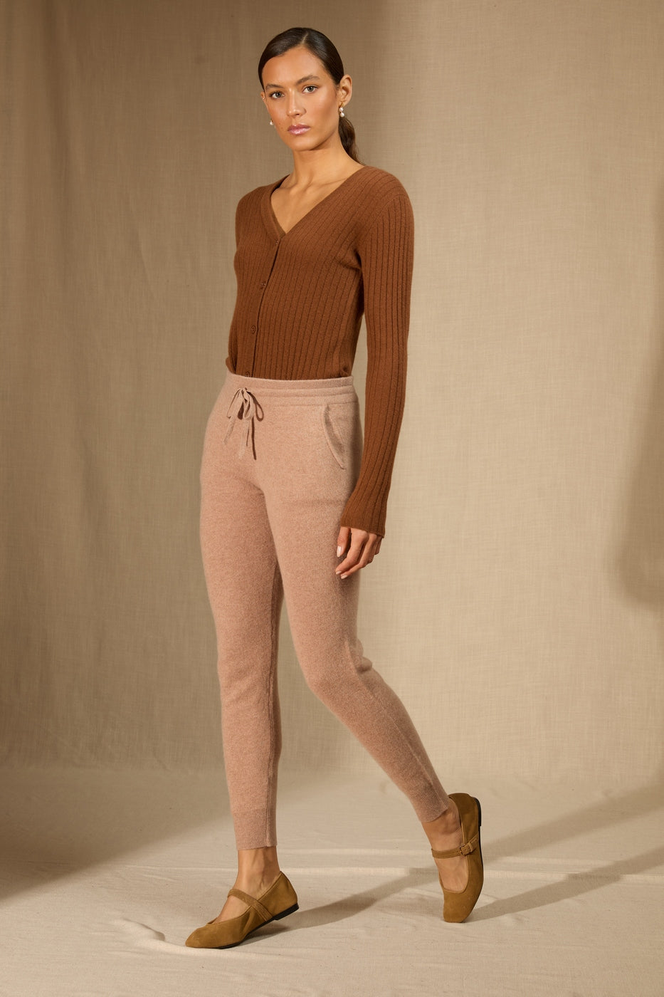 Jogging Gwen - Camel Chiné