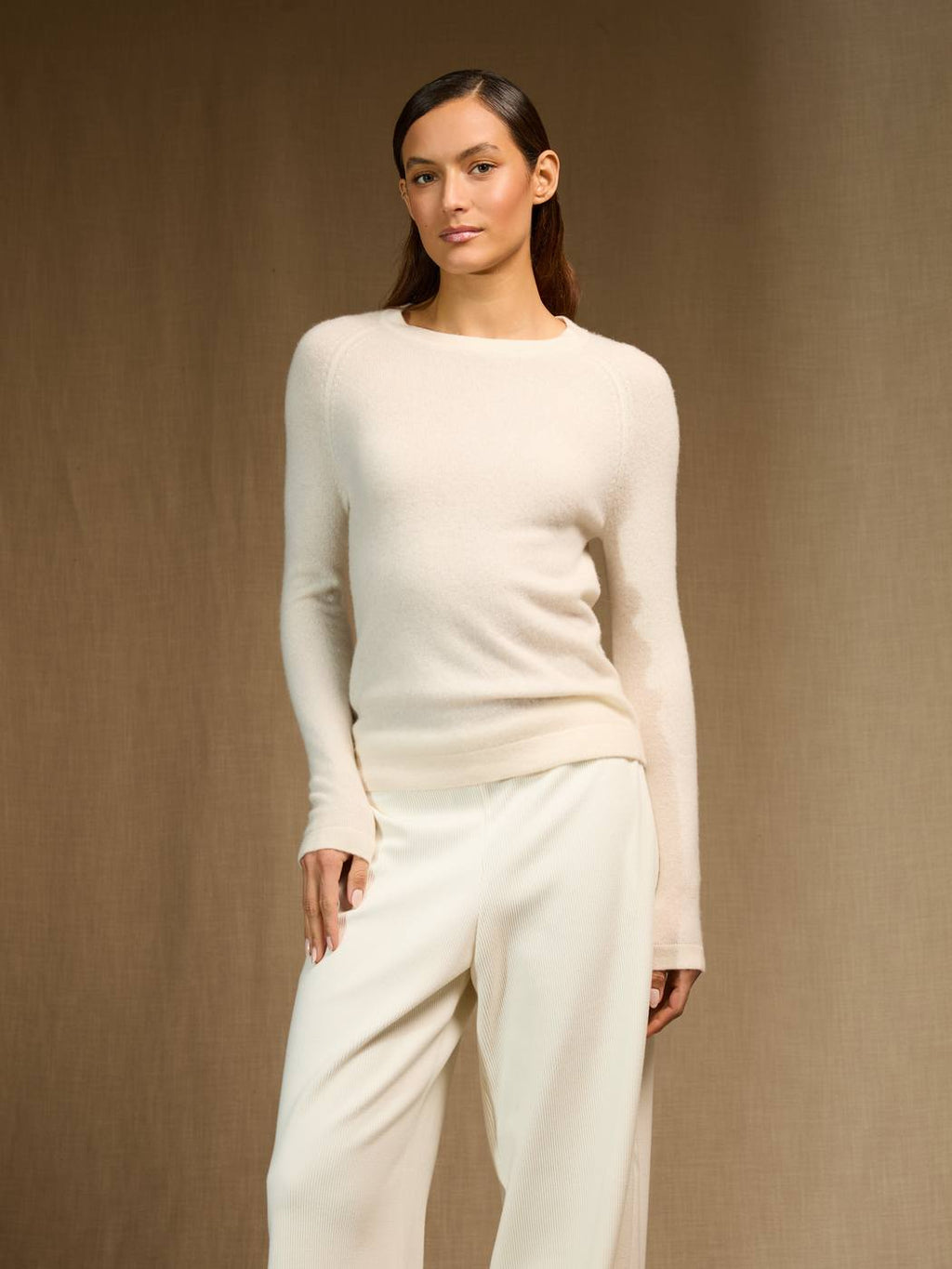 Pull Col Rond Whitney - Ivoire